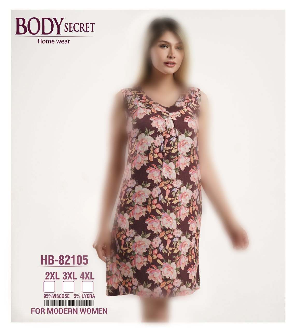 پیراهن حلقه ای طرح دار بادی سکرت کدHB-82105